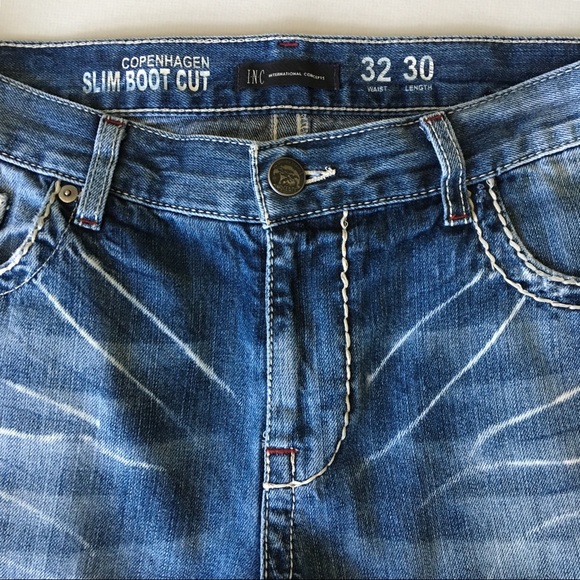 INC International Concepts Jeans | Inc Mens Copenhagen Slim Boot Cut Jeans 32w X 3l | Poshmark